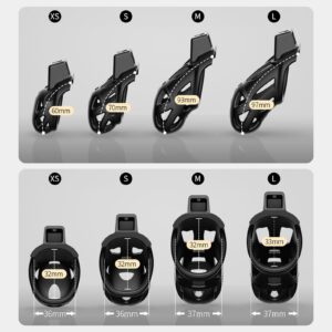 kinksterhub Lightweight Smooth Black Chastity Devices