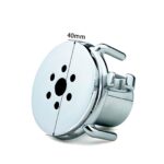 Fully Enclosed Stainless Steel Closed Chastity Cage Front Diameter Display