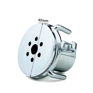Fully Enclosed Stainless Steel Closed Chastity Cage Front Diameter Display