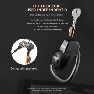 Small bondage penis cage independent lock core graphic