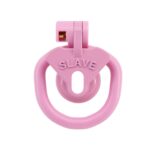 Front view of Pink Negative Chastity Cage