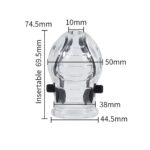 The Size of header of Rechargeable Electric Shock Penis Trainer