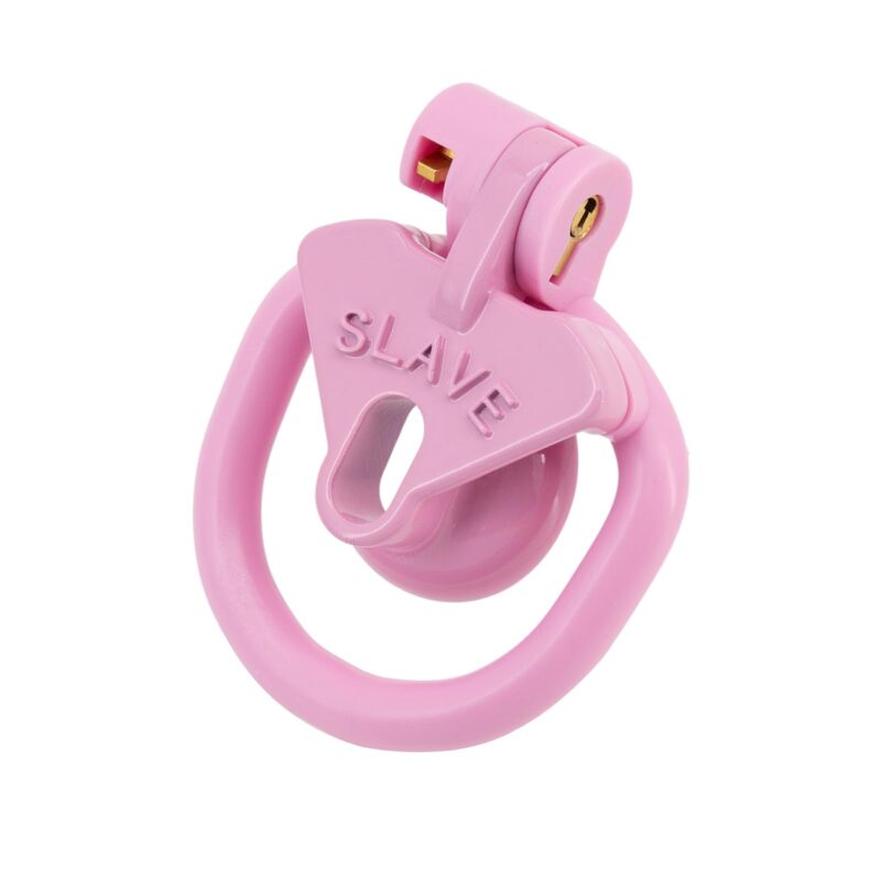 Positive bevel display Pink Negative Chastity Cage