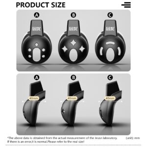 Small bondage penis cage A B C size chart