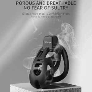 Lightweight 3D resin chastity cage set XS breathable display
