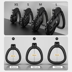 kinksterhub Lightweight Smooth Black Chastity Devices