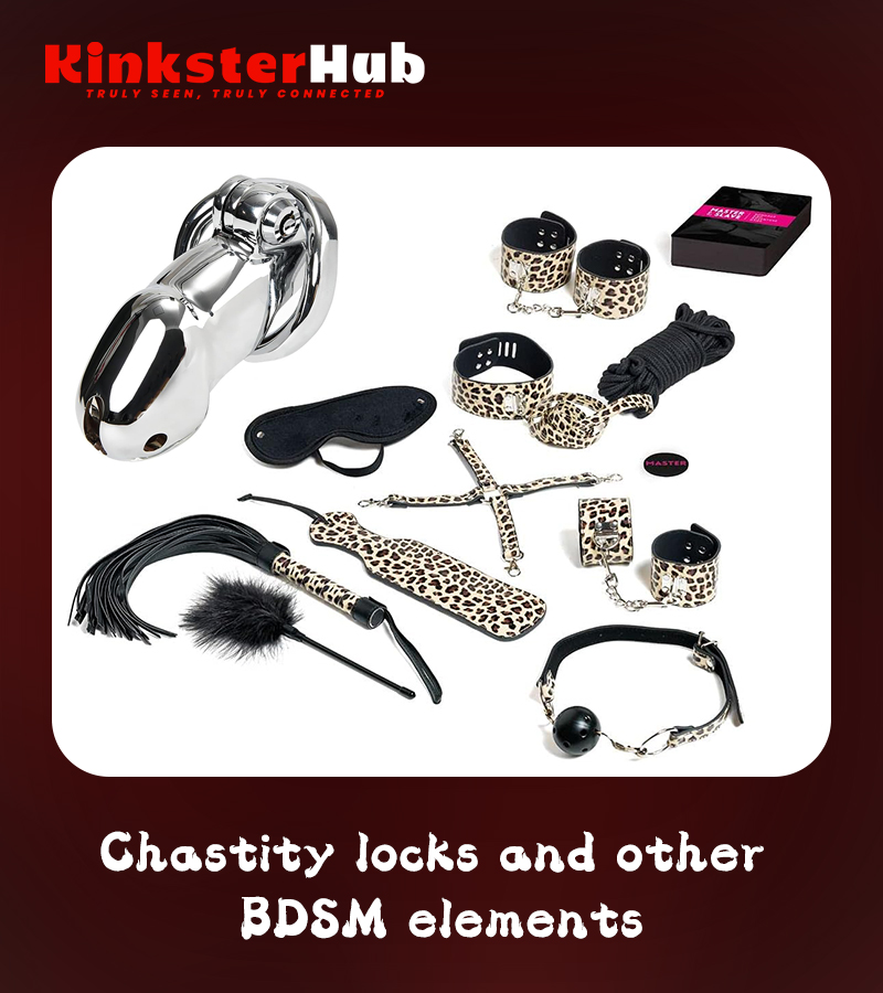 Ghastity locks and otherBDSM elements