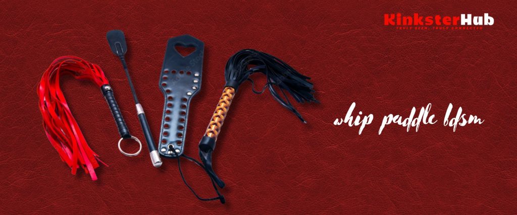 Beginner-friendly BDSM impact toys: whips and paddles