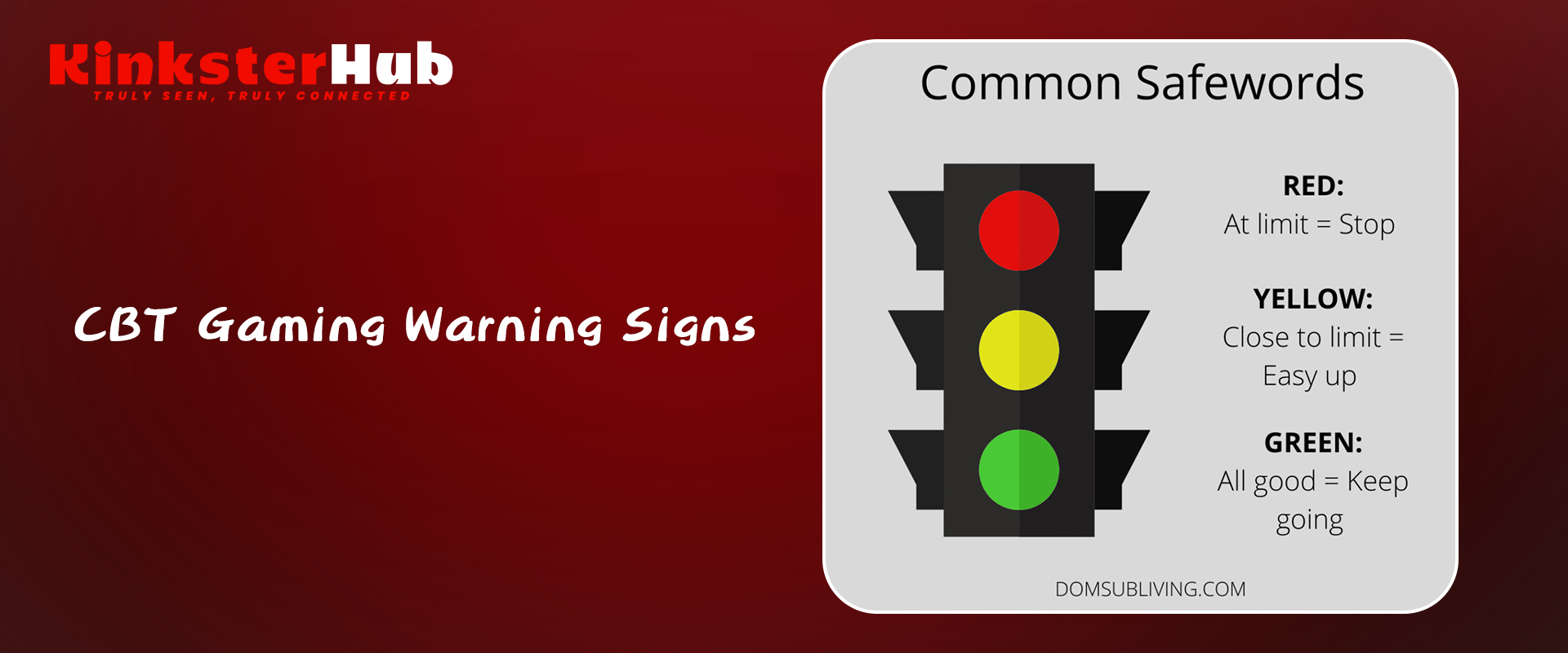 CBT Gaming Warning signs