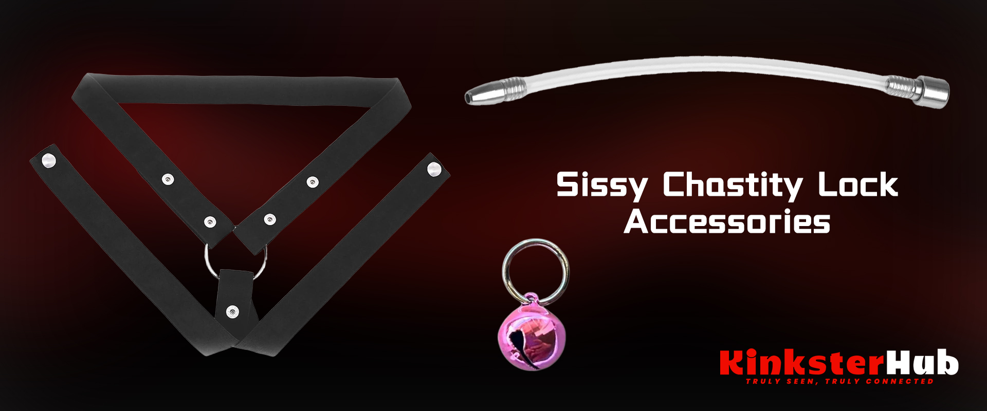 Bell and tag add-ons for chastity cage