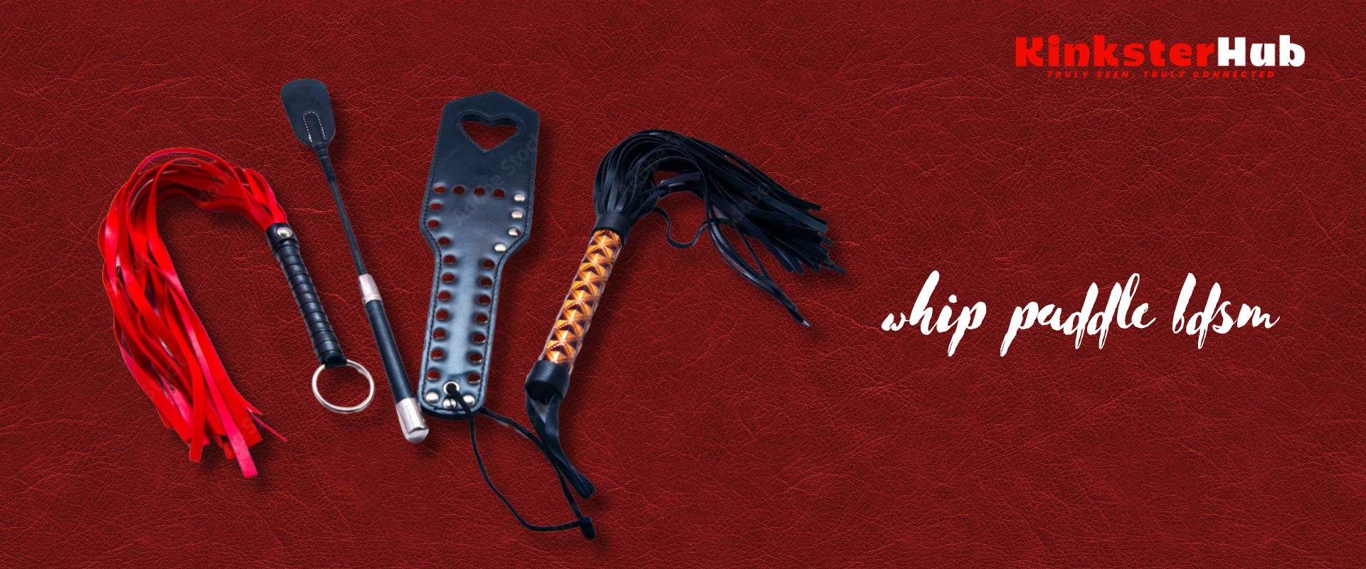 Beginner-friendly BDSM impact toys: whips and paddles