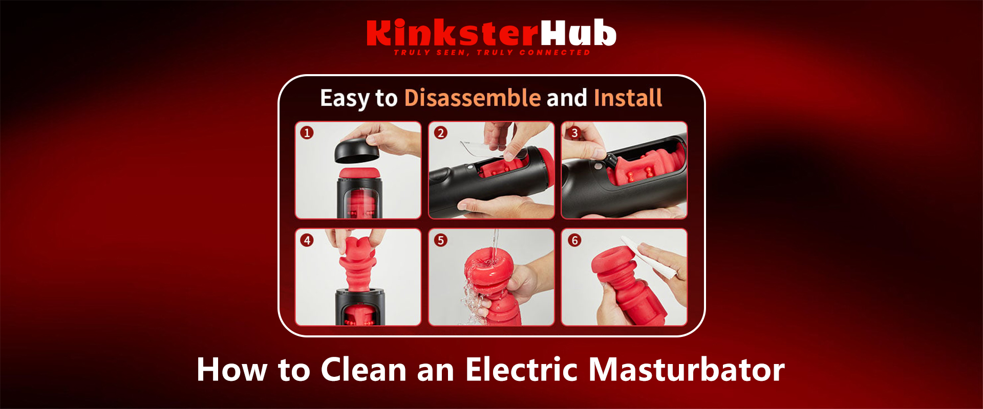 Toy disassembled with cleaning tools beside it