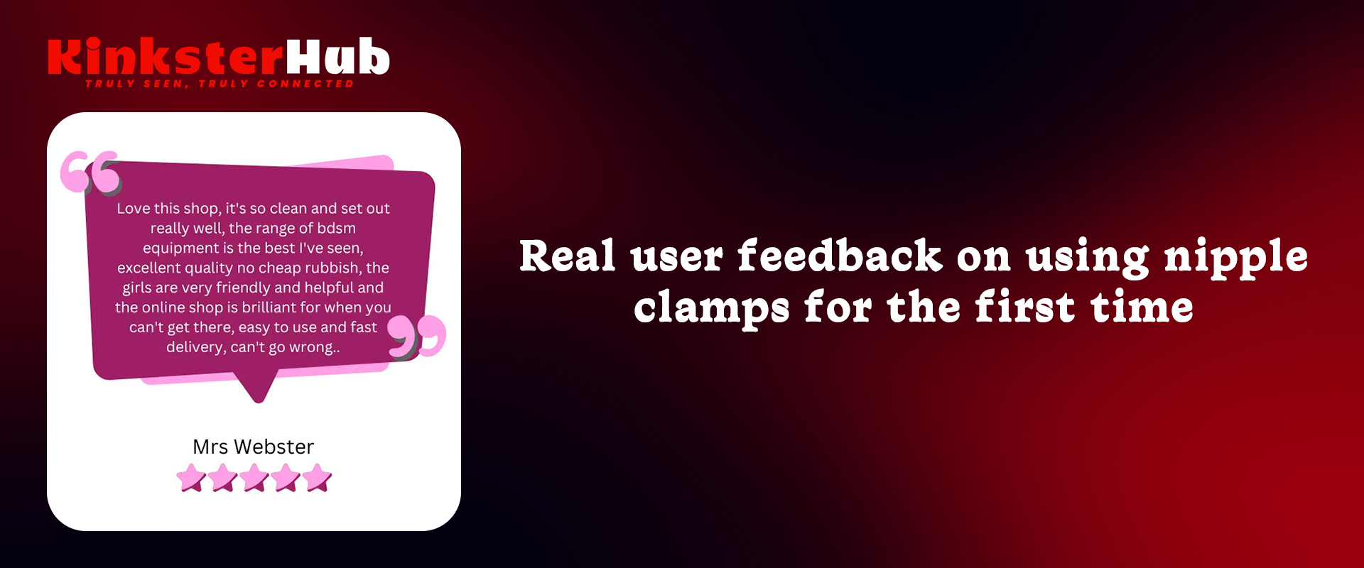 Real user feedback on using nipple clamps for the first time