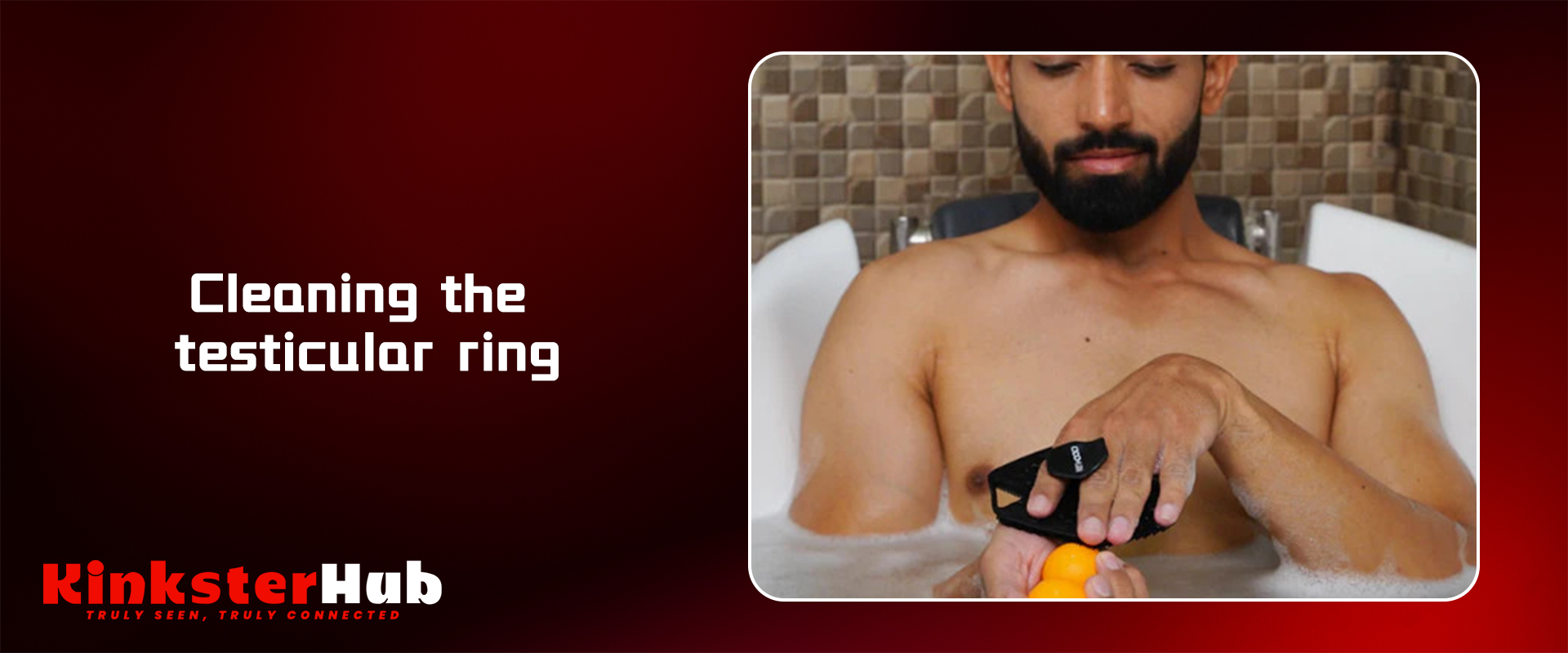 Ball ring with soap and drying towel setup