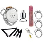 Each Dildo size of Chastity Cage Set with Dildo
