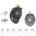 Each part of Soft Silicone Vagina Chastity Cage Set