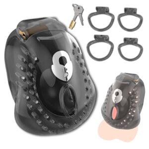 All parts of Plastic Chastity Lock Cage