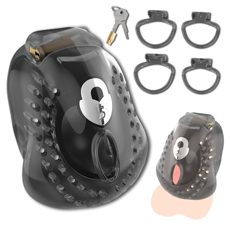 All parts of Plastic Chastity Lock Cage
