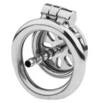 Mini Flat Metal Cage with Urethral Dilator Back View