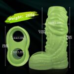 Monster Dildo Penis Sleeve Back And Front Size