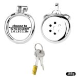 Rings iniher Size of Flat Metal Chastity Cage
