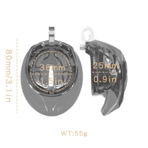 Inner size of Soft Silicone Vagina Chastity Cage Set