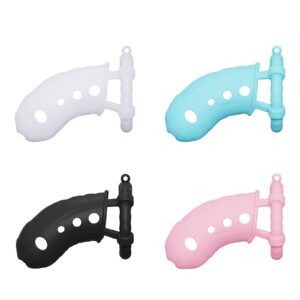 Breathable Silicone Male Chastity Cage Four color configurations