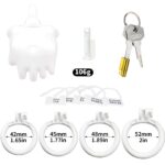 White Resin Special Chastity Cage