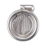 Short Metal Mesh Chain Cock Cage Back view of the interior