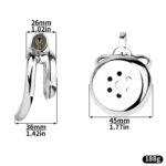 Each Size of Flat Metal Chastity Cage
