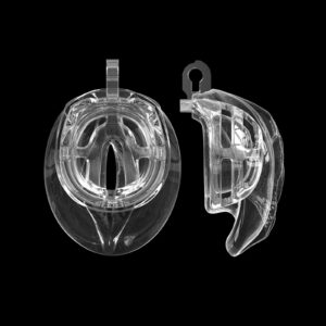 Transparent Soft Silicone Vagina Chastity Cage Set