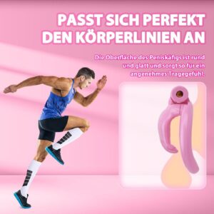 workout with Pink Resin Special Chastity Cage with
