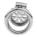 Mini Flat Metal Cage with Urethral Dilator Back View