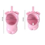 Pink Resin Male Chastity Cage Set Inner Size Display