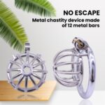 Front and side of Metal Penis Plug