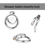 Tablet of Flat Metal Chastity Cage