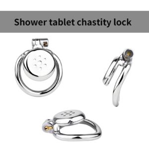 Tablet of Flat Metal Chastity Cage