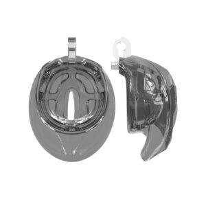 Black Soft Silicone Vagina Chastity Cage Set