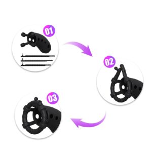 Breathable Silicone Male Chastity Cage Instructions