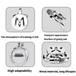 Each view of Hollow Metal Chastity Cage
