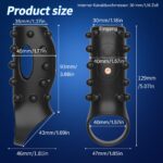 Vibrating Penis Sleeve Product size