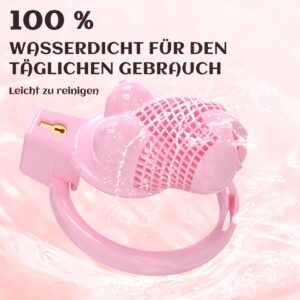 PinkChest Chastity Cage Set WaterProof