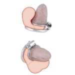 Short Metal Mesh Chain Cock Cage Front and side wear