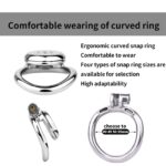 Comfortable of Flat Metal Chastity Cage