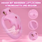 The Breathable feature of Pink Resin Special Chastity Cage