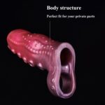 Tentacle Texture Penis Sleeve Back View
