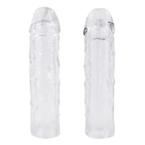 Transparent Veined Silicone Penis Sleeve 2 ps
