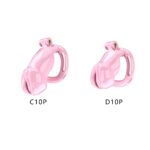 Pink Resin Male Chastity Cage Set Different Style