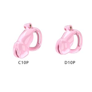 Pink Resin Male Chastity Cage Set Different Style