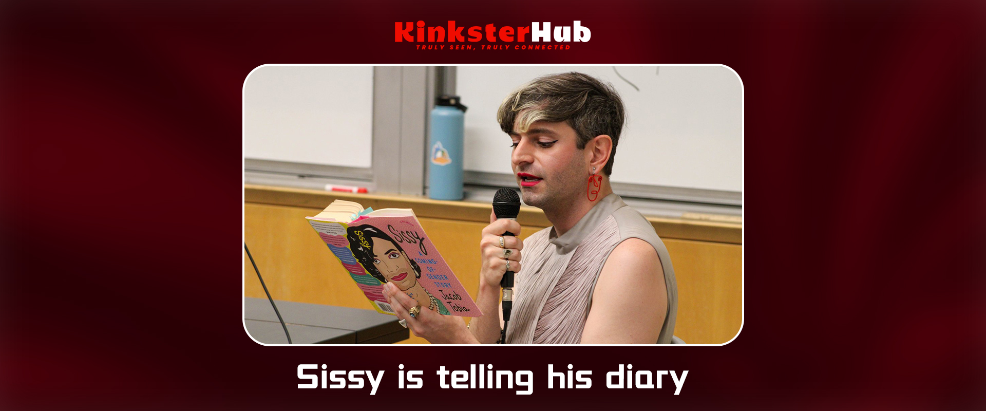 Sissy game:Sissy is telling his diory